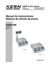 KERN and SOHN RIB 6K-3HM Manual De Instrucciones