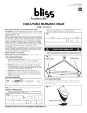 Bliss Hammocks BHC-412F-3 Guía Rápida