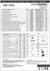 Movelbento MB 1020 Instrucciones De Montaje