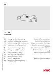 KWC F5ET2007 Instrucciones De Montaje Y Servicio