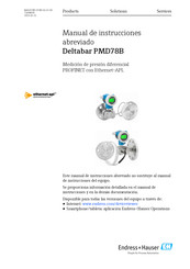 Endress+Hauser Deltabar PMD78B Manual De Instrucciones Abreviado