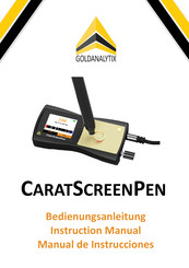 Goldanalytix CARATSCREENPEN Manual De Instrucciones