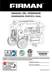 Firman H08052 Manual Del Operador