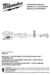 Milwaukee 2825-21ST Manual Del Operador