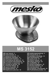 Mesko MS 3152 Manual De Uso