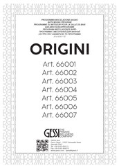 Gessi ORIGINI 66006 Instrucciones De Instalación