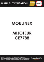 Moulinex CE7788 Manual Del Usuario