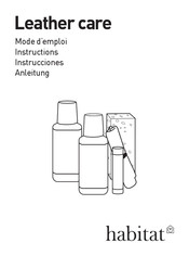 Habitat Leather care Instrucciones