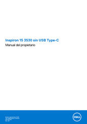 Dell Inspiron 15 3530 sin USB Type-C Manual Del Propietário