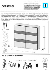 Forte DCPS825E1 Instrucciones De Montaje