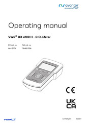 VWR Avantor OX 4100 H Instrucciones De Uso