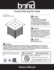 Bond Terrace Park HYFP50085-27 Manual Del Propietário