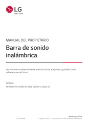 LG SN7R Manual Del Propietário