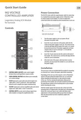 Behringer 902 VCA Guia De Inicio Rapido