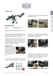 W&W Cycles RSD 45-775 Manual Del Usuario