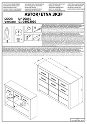 Forma Ideale ASTOR 3K3F UP 00845 Instrucciones De Montaje