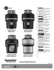 InSinkErator EVOLUTION PRO 1100XL Manual De Instrucciones