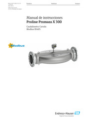 Endress+Hauser Proline Promass X 300 Manual De Instrucciones