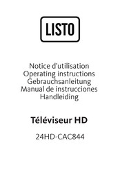 Listo 24HD-CAC844 Manual De Instrucciones