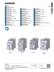 Siemens 3RT252 Serie Instrucciones
