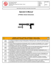 Chicago Pneumatic CP7600 C-R Serie Manual Del Operador