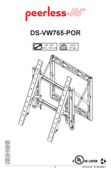 peerless-AV DS-VW765-POR Instrucciones De Montaje