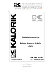 Kalorik USK EBS 37073 Manual De Instrucciones