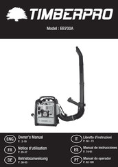 Timberpro EB700A Manual De Instrucciones