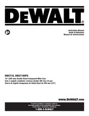 DeWalt DWS716 Manual De Instrucciones