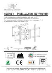 Mounting Dream HM2296-1 Instrucciones De Instalación