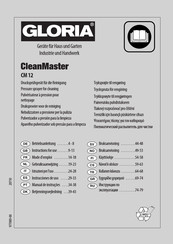 Gloria CleanMaster PERFORMANCE CM12 Instrucciones De Uso