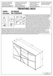 Forma Ideale TRENTINO 3K1F UP 00595 Instrucciones De Montaje