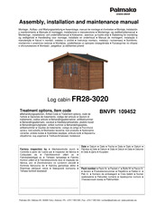 Lemeks Palmako FR28-3020 Instrucciones De Montaje, Instalación Y Mantenimiento