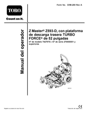 Toro Z Master Z593-D Manual Del Operador