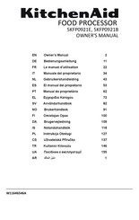 KitchenAid 5KFP0921E Manual Del Propietário