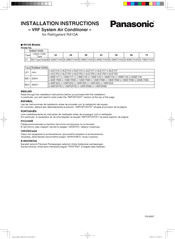 Panasonic U-20ME1H8 Instrucciones De Instalación