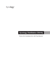 Synology DiskStation DS418j Guía De Instalación Del Hardware