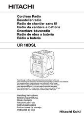 Hitachi Koki UR18DSL Instrucciones De Manejo