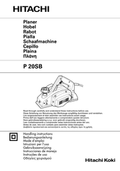 Hitachi Koki P 20SB Instrucciones De Manejo