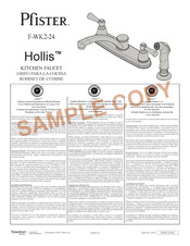 Pfister Hollis F-WK2-240C Instrucciones De Montaje