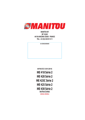 Manitou ME 418 2 Serie Instrucciones