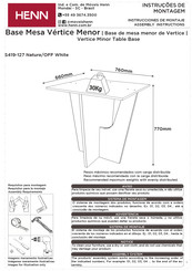 HENN Vertice S419-127 Instrucciones De Montaje