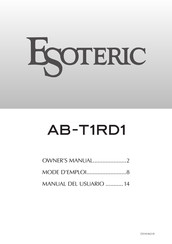 Esoteric AB-T1RD1 Manual Del Usuario