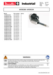 Desoutter AFDE200-1200 Manual De Instrucciones