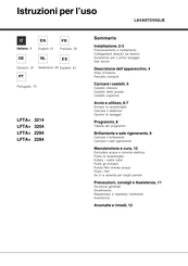 Hotpoint Ariston LFTA+ 2284 Manual De Instrucciones