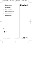 EINHELL BT-MG 180/1 Manual De Instrucciones