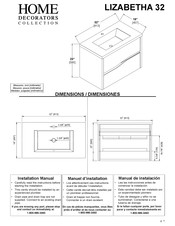 Home Decorators Collection LIZABETHA 32 Manual De Instalación