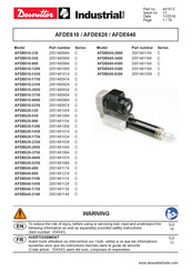 Desoutter AFDE610-550 Manual De Instrucciones