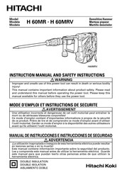 Hitachi Koki H 60MRV Manual De Instrucciones E Instrucciones De Seguridad