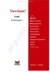 ViewSonic PJ400 Guia Del Usuario